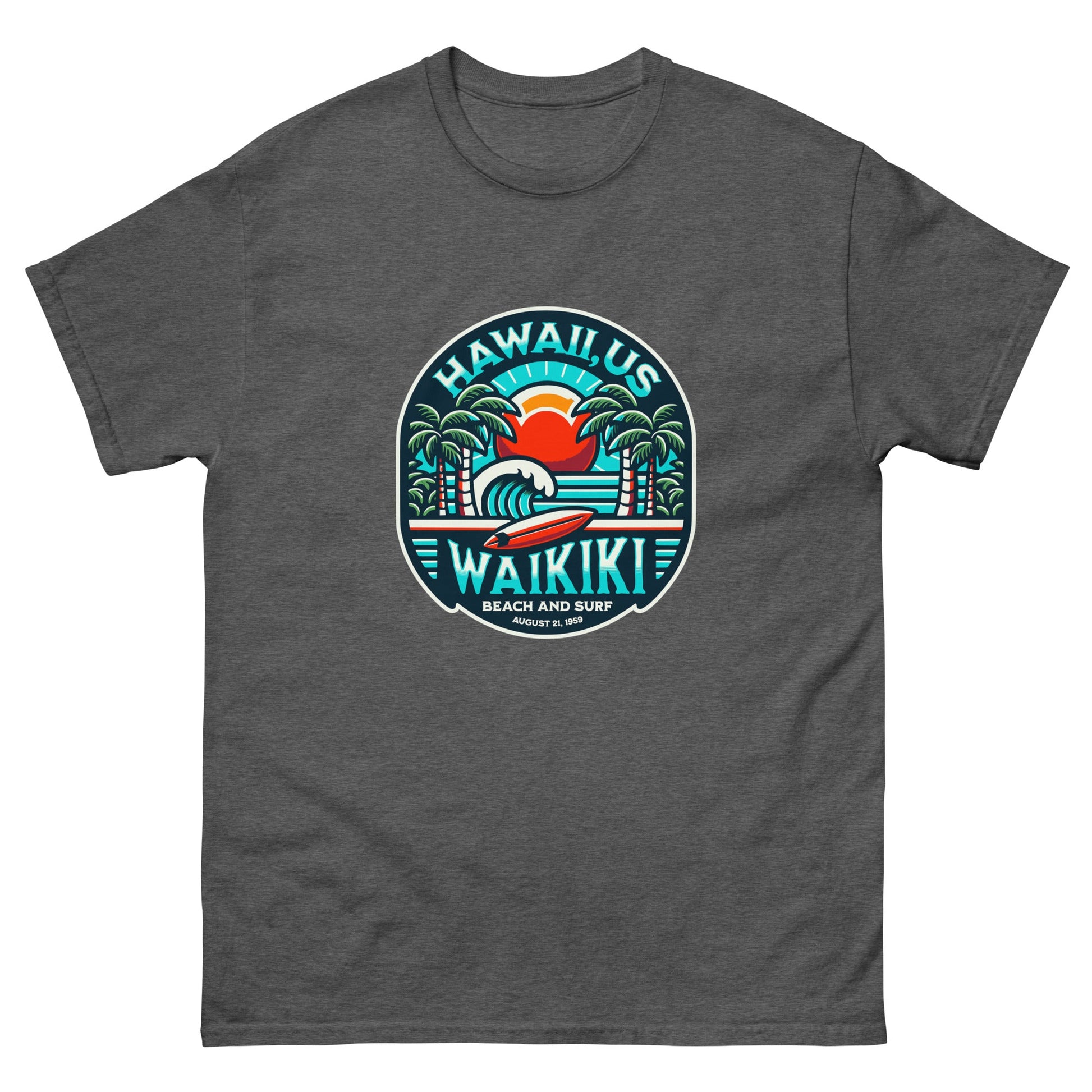 wAIKIKI Beach & Surf Men's classic tee - Elevaleaf - 
