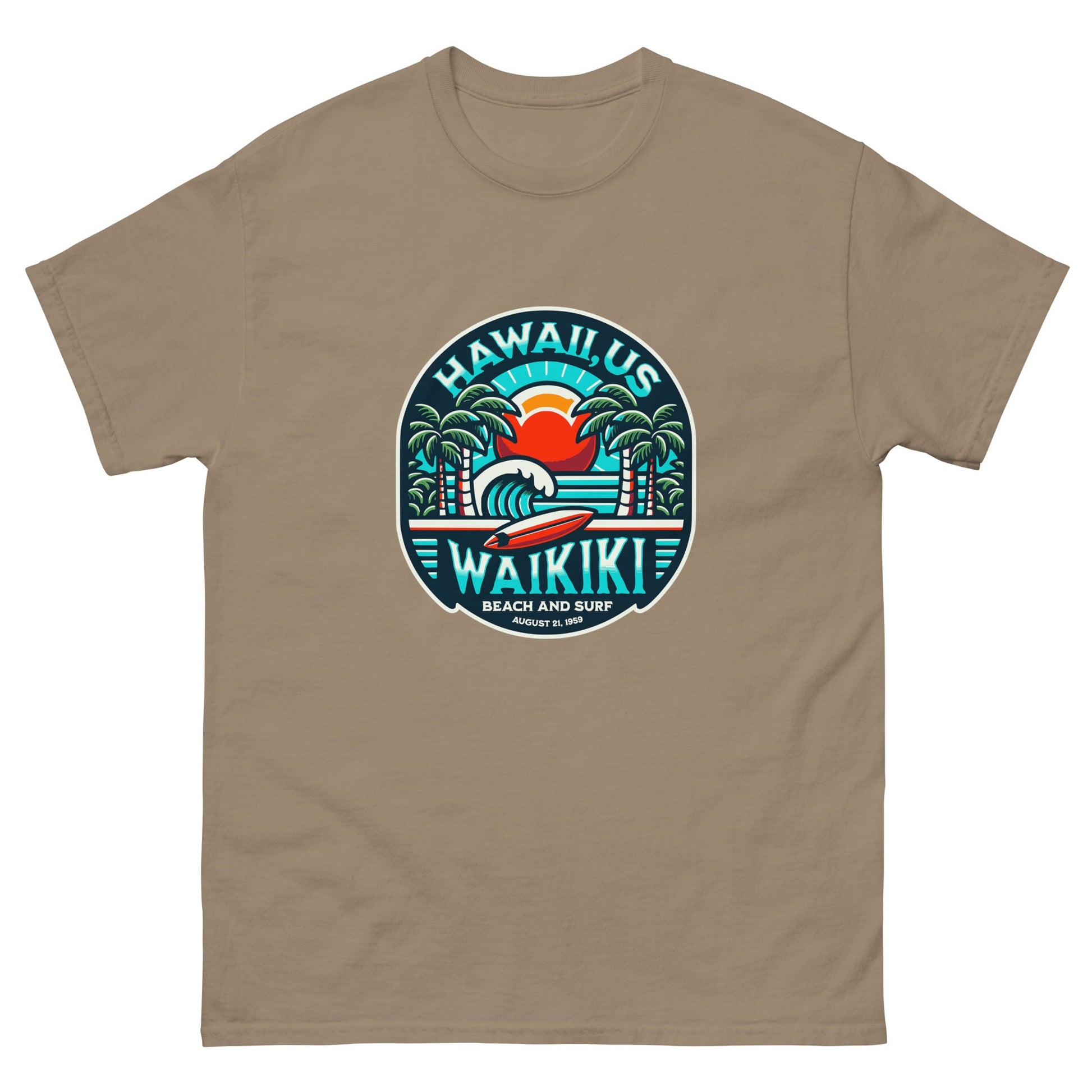 wAIKIKI Beach & Surf Men's classic tee - Elevaleaf - 