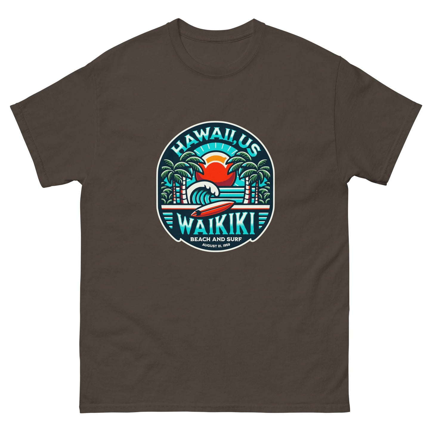 wAIKIKI Beach & Surf Men's classic tee - Elevaleaf - 