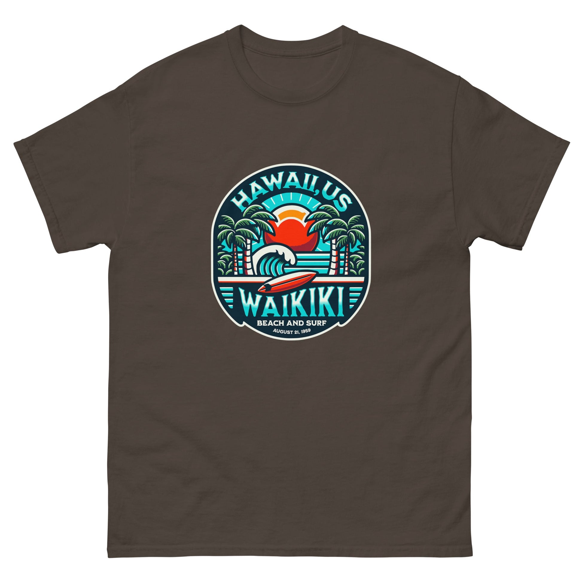wAIKIKI Beach & Surf Men's classic tee - Elevaleaf - 