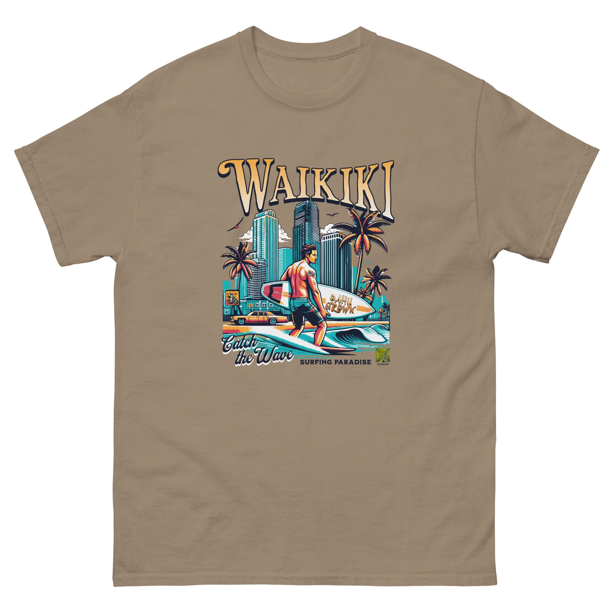 Waikiki Men's classic tee - Elevaleaf - 