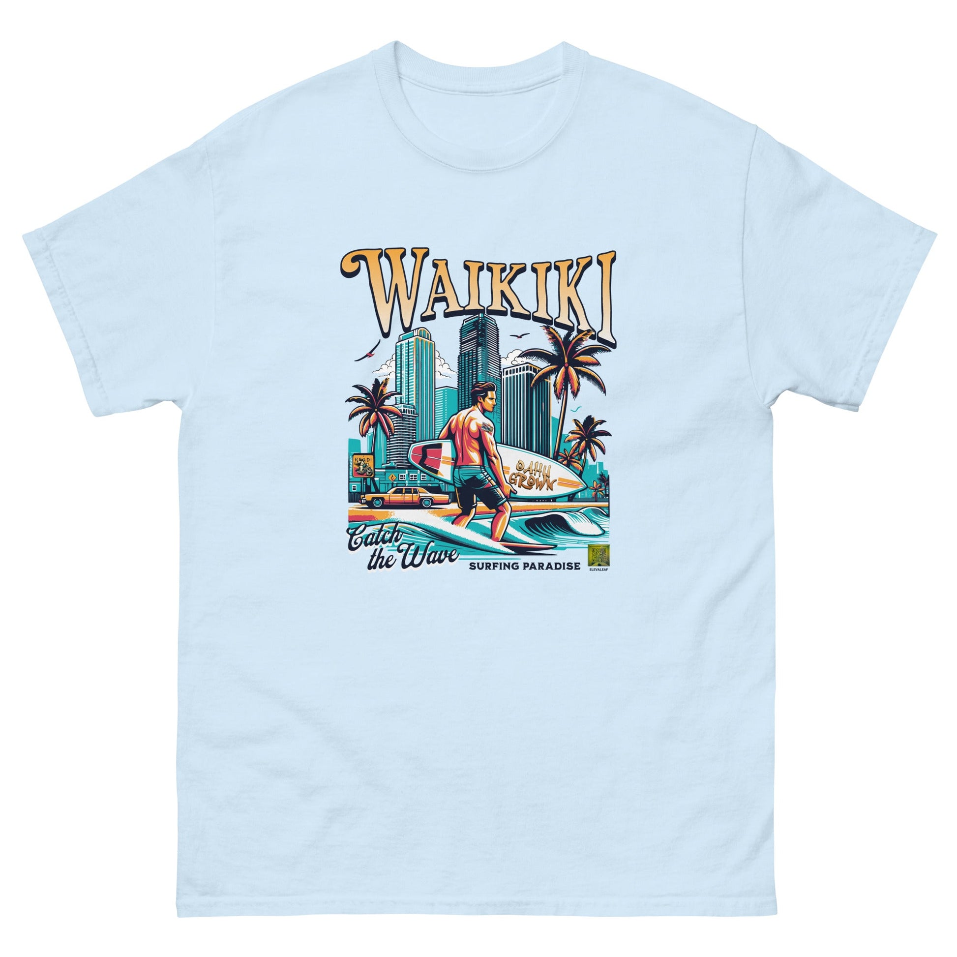 Waikiki Men's classic tee - Elevaleaf - 
