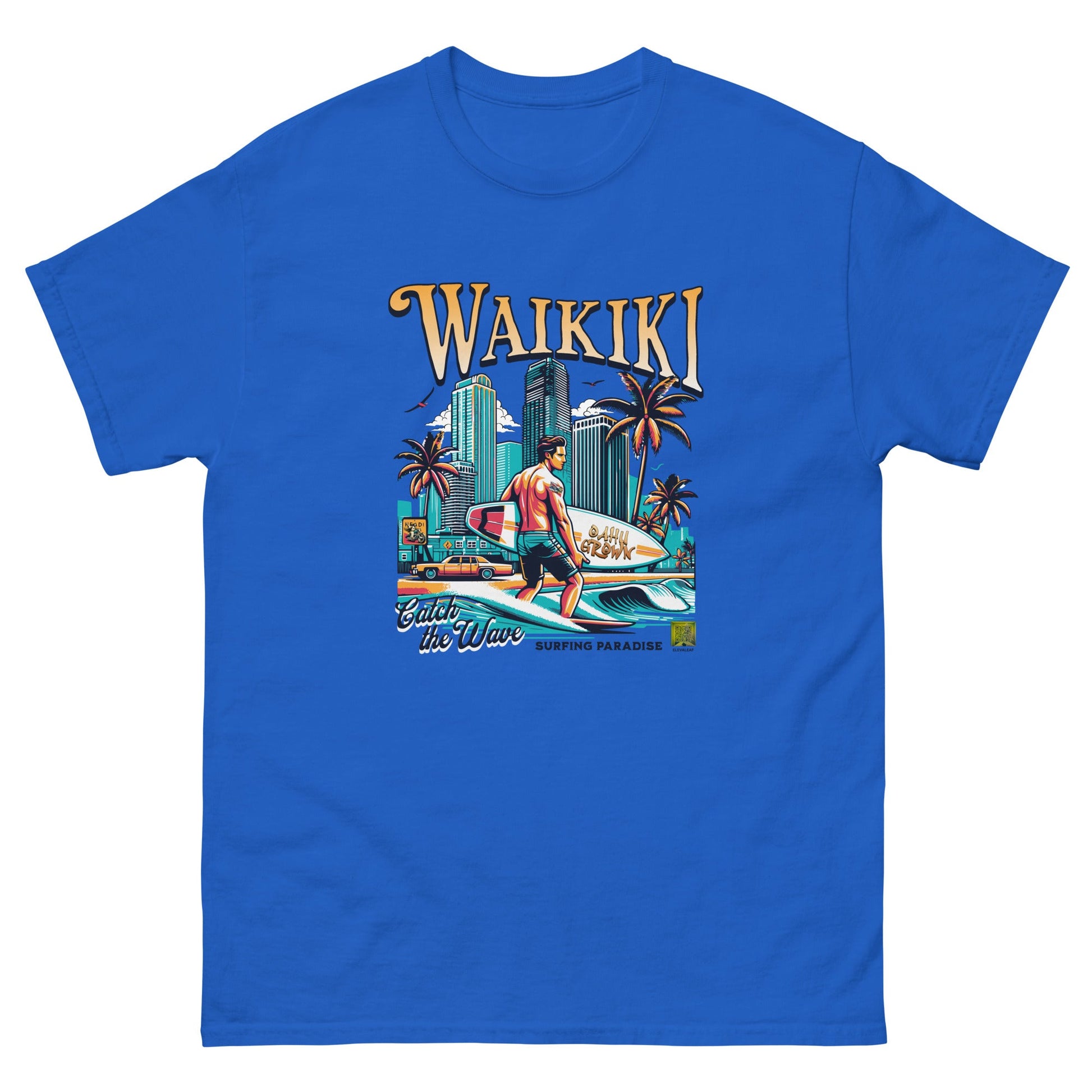 Waikiki Men's classic tee - Elevaleaf - 