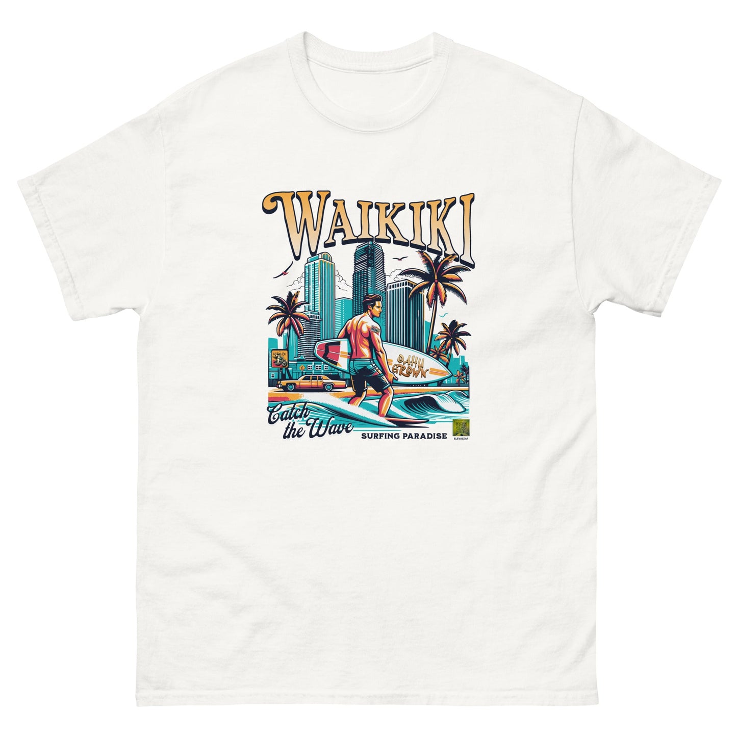 Waikiki Men's classic tee - Elevaleaf - 