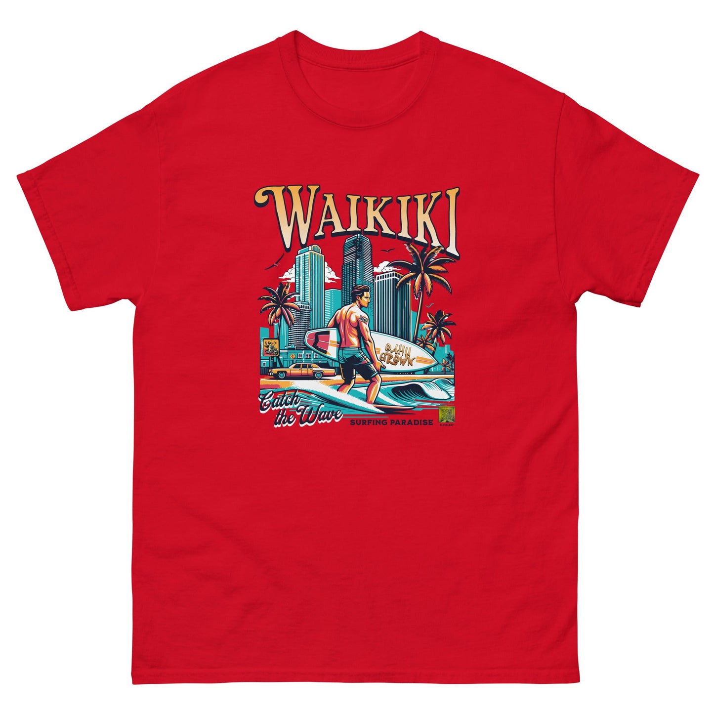 Waikiki Men's classic tee - Elevaleaf - 