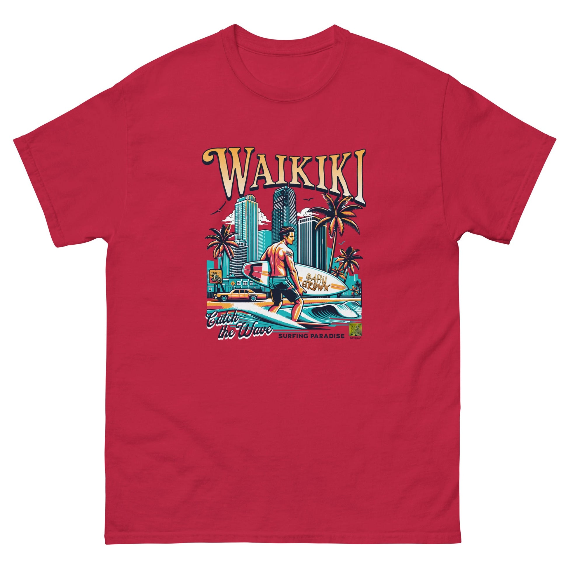 Waikiki Men's classic tee - Elevaleaf - 