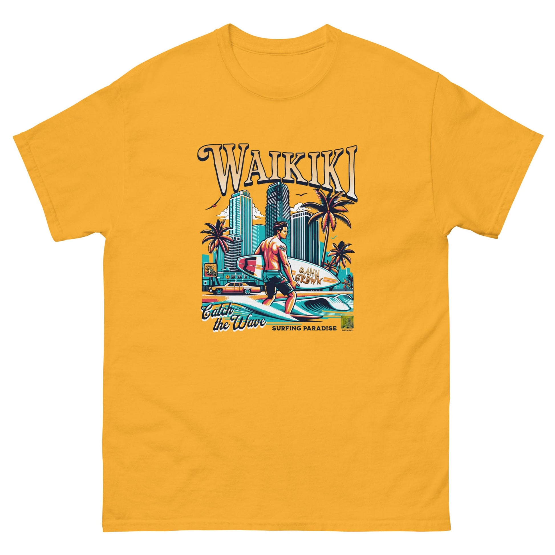 Waikiki Men's classic tee - Elevaleaf - 
