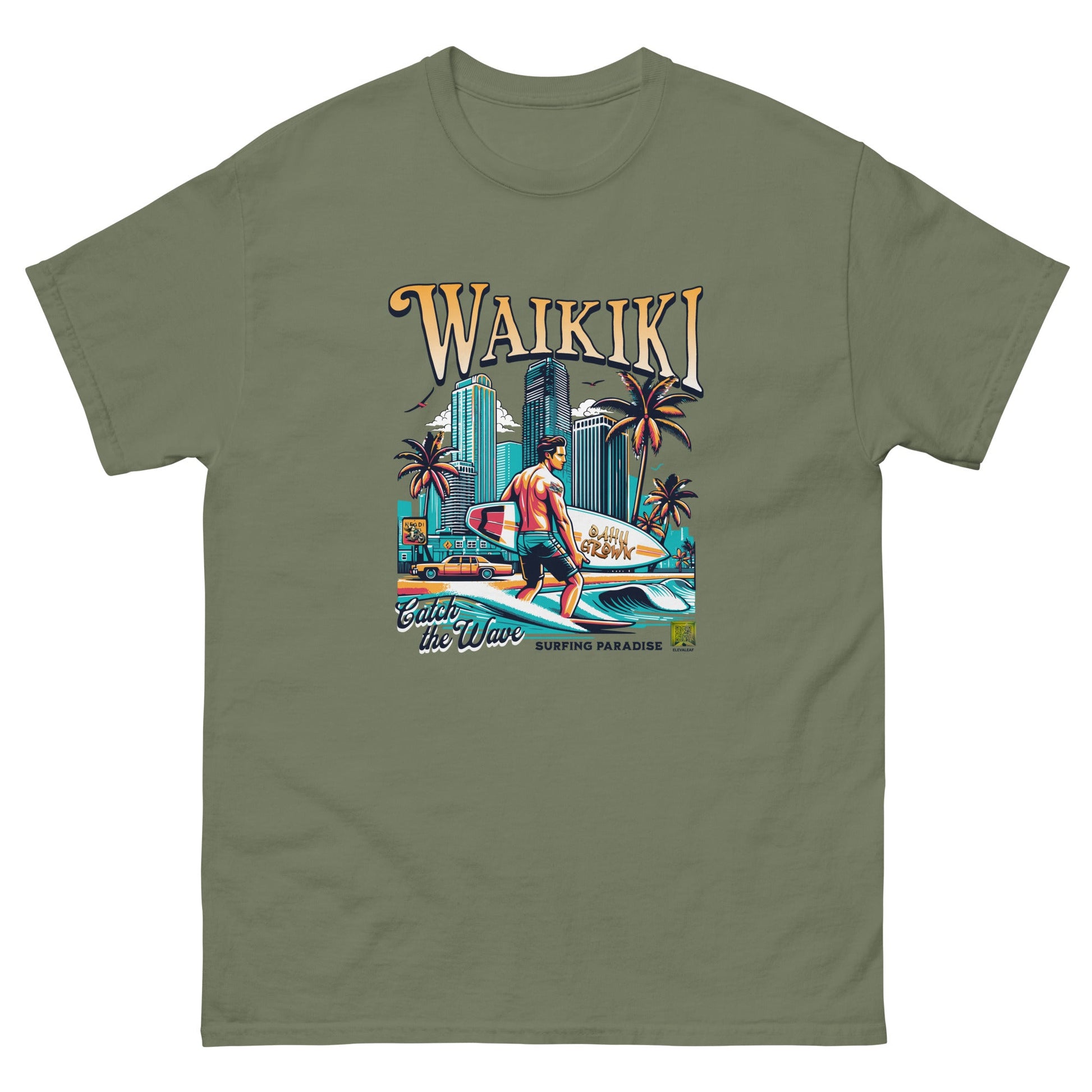 Waikiki Men's classic tee - Elevaleaf - 
